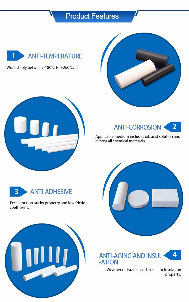 Superior Chemical Resistance PTFE F4 Moulded Rod